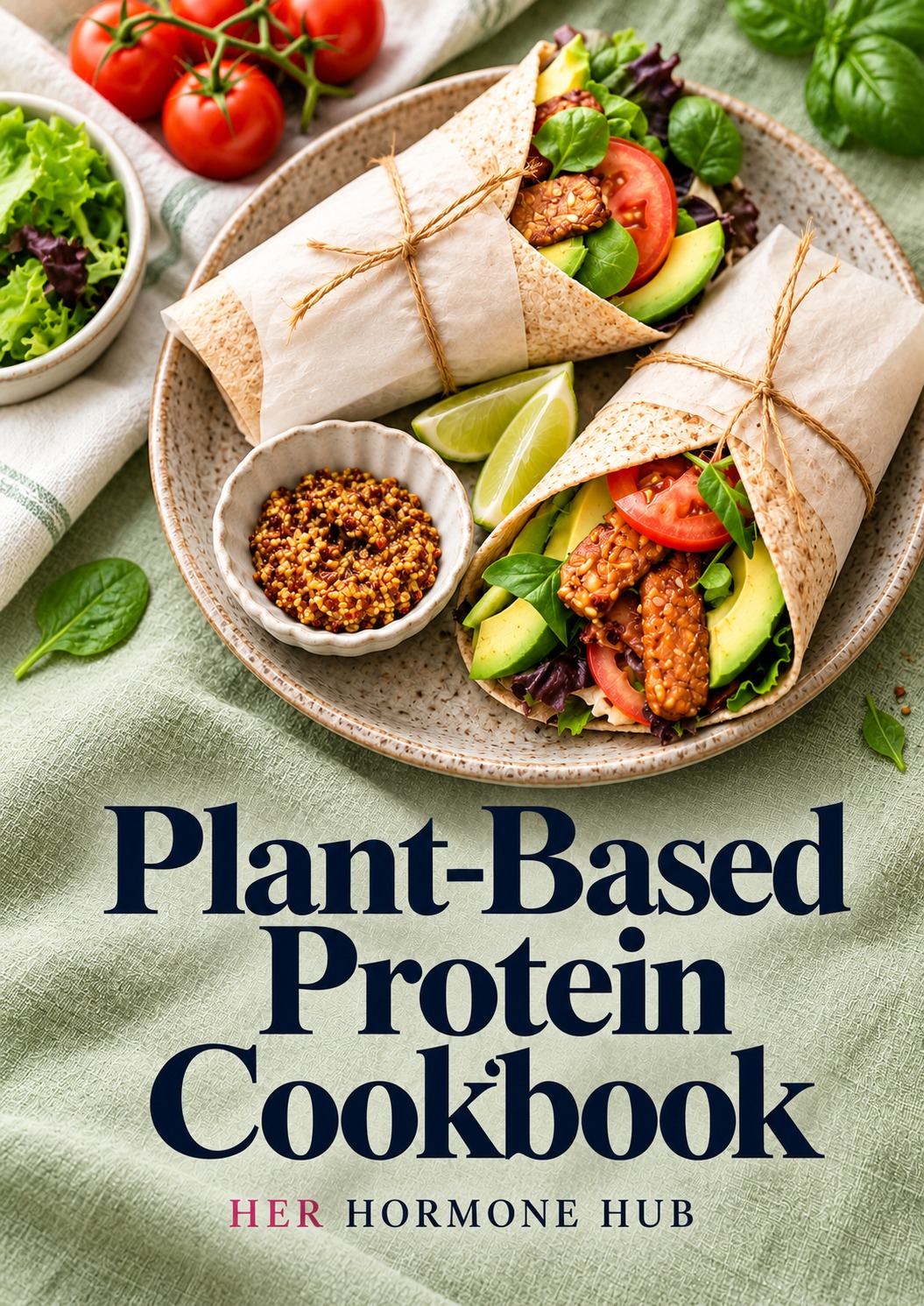 Plant-Based Protein Cookbook cover